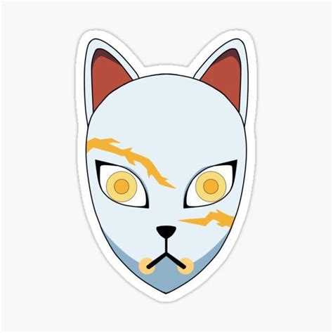 zenitsu mask | Kitsune, Anime, Máscara kitsune