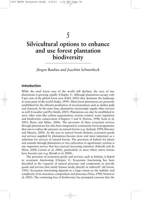 (PDF) Silvicultural Options to Enhance and Use Forest Plantation ...