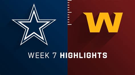 Watch highlights from the Week 7 matchup between the Dallas Cowboys and the Washington Football Team