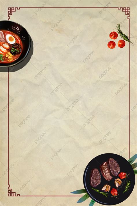 Restaurant Menu Background Wallpaper