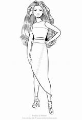 Barbie Fashionista Coloring Pages sketch template