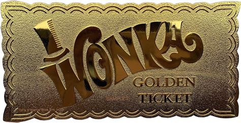 Zavvi Exclusive Willy Wonka 24K Gold Plated Winning Ticket Limited Edition Replica