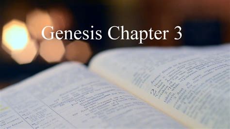 The Bible - Genesis Chapter 3 - YouTube