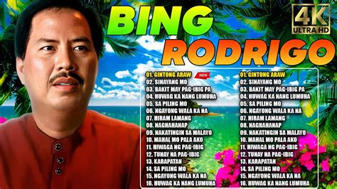 BING RODRIGO Opm Love Songs - Gintong Araw, Sinayang Mo, Bakit May Pag ...