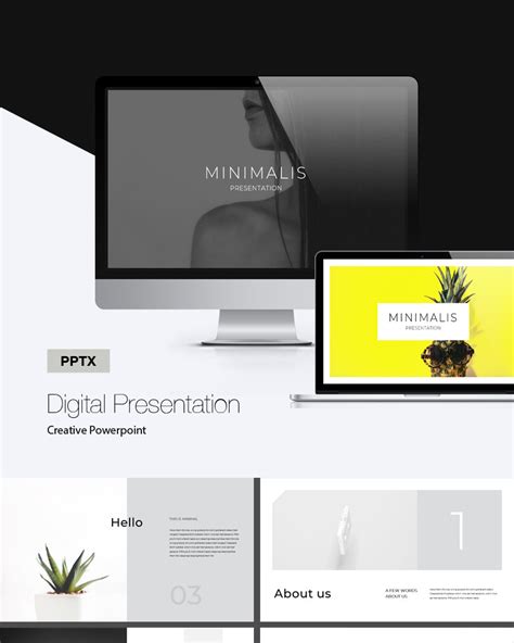 Digital Presentation PowerPoint template - TemplateMonster