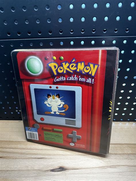 Mavin | Vintage Pokemon Pokedex TCG Card Binder 1999 Nintendo Pikachu ...