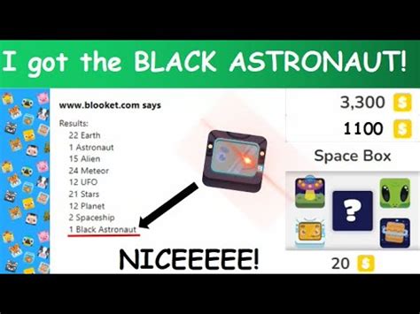 I GOT THE BLACK ASTRONAUT IN BLOOKET! - YouTube