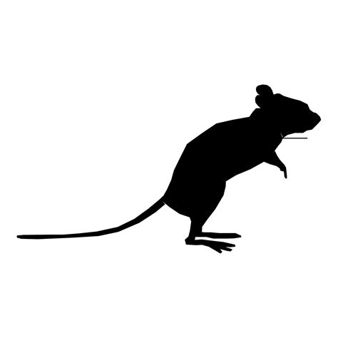 Silhouette Mouse Free Stock Photo - Public Domain Pictures