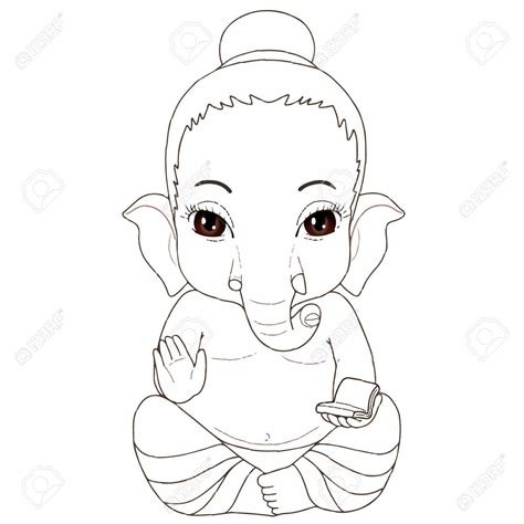 Ganesha Drawing For Kid at PaintingValley.com | Explore collection of Ganesha Drawing For Kid