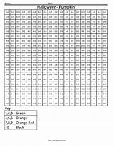 Coloring Squares Multiplication Pages sketch template