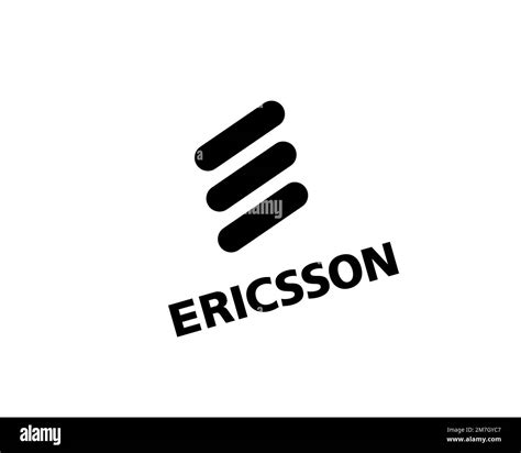 Ericsson Radio Systems, rotated logo, white background Stock Photo - Alamy