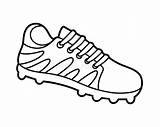 Football Boot Coloring Book For Kids Sport Equipment Stock Vector  sketch template