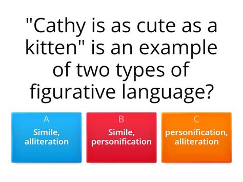Figures of Speech- - Quiz