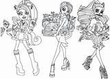 Monster High Printable Coloring Pages sketch template