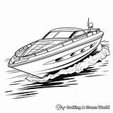 Speed Boat Coloring Pages  Free & Printable sketch template