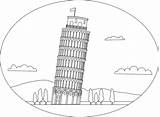 Leaning Tower Of Pisa coloring Page  Free Printable Coloring Pages sketch template