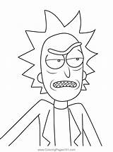 Rick Sanchez And Morty Coloring Page For Kids  Free sketch template