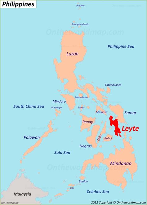 Leyte Island Map | Philippines | Detailed Maps of Leyte Island