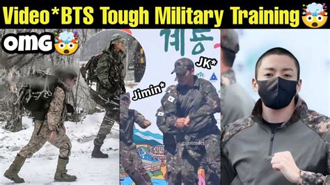 BTS Very Hard Military Training 😭 Video* BTS Training Inside Military ...