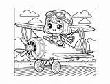 Free Airplane Coloring Pages For Kids sketch template