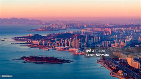 Skyscrapers are being seen in the West Coast New Area of Qingdao,... News Photo - Getty Images