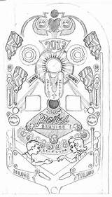 The Postal Service2013  Skillshare Projects Pinball Art sketch template