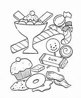 Printable sweets coloring Pages  Clip Art Library sketch template