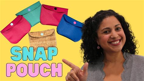 How to Sew a Snap Pouch in 10 minutes with Crafty Gemini! - YouTube