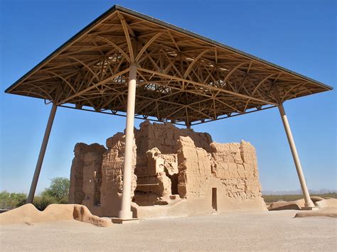 The ruin - northwest view: Casa Grande Ruins National Monument, Arizona