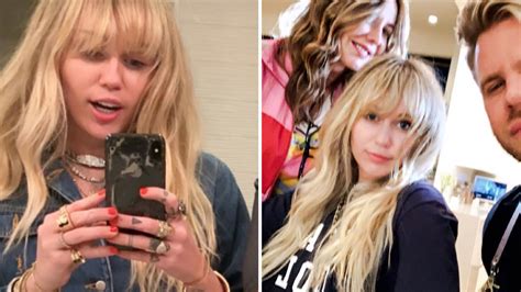 Miley Cyrus Reveals “Hannah Montana” Blonde Hair and Bangs | Allure