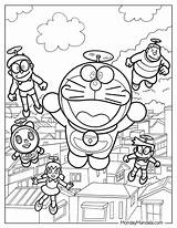 20 Doraemon Coloring Pages Free PDF Printables  Cartoon coloring sketch template