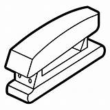 Stapler Outline coloring Book Page Line Art drawing  Premium AI sketch template