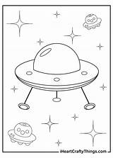 Cartoon Alien Spaceship Page Coloring Pages sketch template