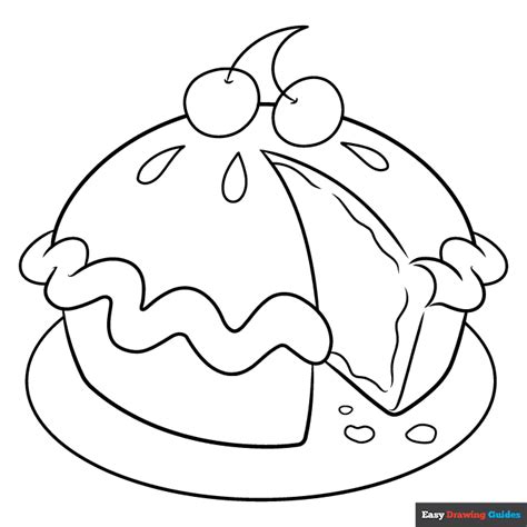 Cherry Pie Coloring Pages