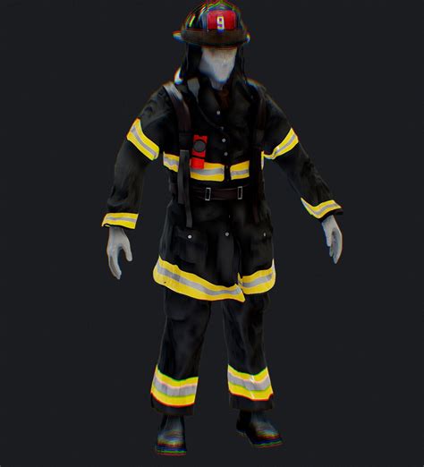 New York City Firefighter Uniform 3D - TurboSquid 1886019