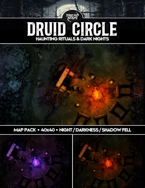 Druid Circle - Haunting Rituals and Dark Nights - Dreadmaps | Wilderness | DriveThruRPG.com