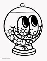 Gumball Machine Coloring Page sketch template