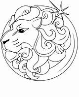 Leo Sign coloring page  Free Printable pages On Colooricom sketch template