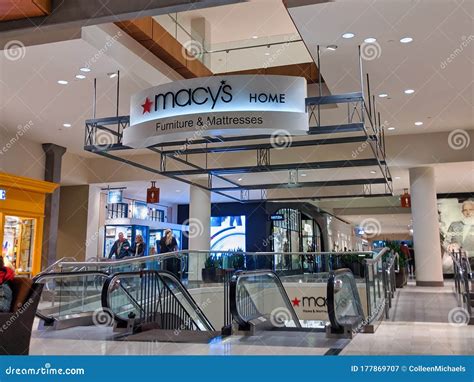 Entrance To Macy`s Home Inside the Bellevue Square Mall Editorial ...