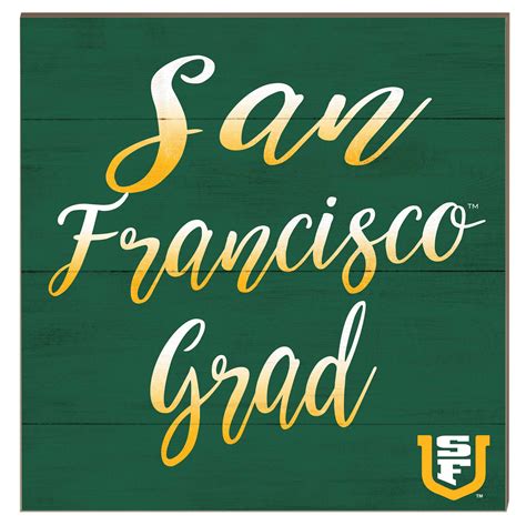 San Francisco Dons 10'' x 10'' Grad Plaque