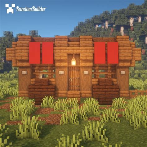 Medieval Wagon House! Rate it out 50! Follow @randombuildermc for more #Minecraft Content ...