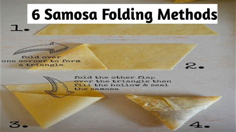 Samosa Folding Methods/ Samosa Techniques by @cooked7867 - YouTube