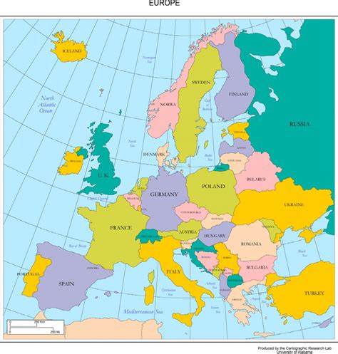 Map Of Europe For Kids Printable - Printable Maps