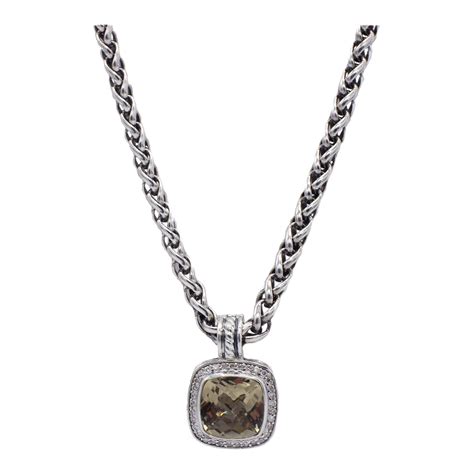 David Yurman Albion Moonstone and Diamonds Pendant Necklace at 1stDibs | david yurman moonstone ...