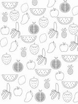 Fruit Salad Coloring Pages sketch template
