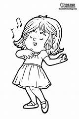 Girl Singer Coloring Pages At Tanamaiablog Blog sketch template