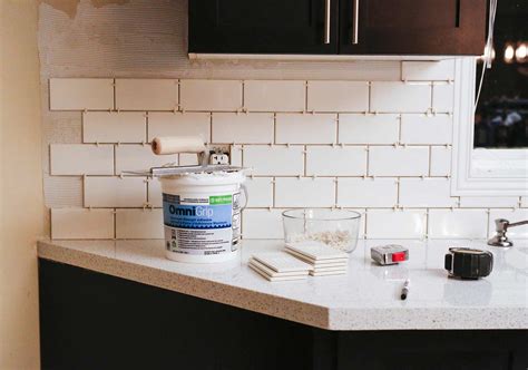 How We Installed Our Subway Tile Backsplash • Brittany Stager