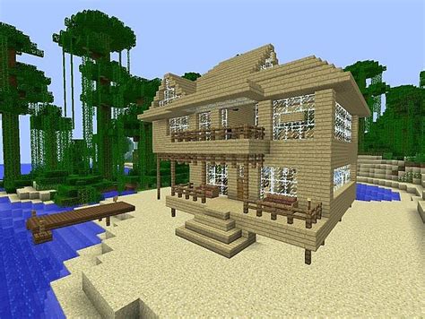 Minecraft Beach House Minecraft Project