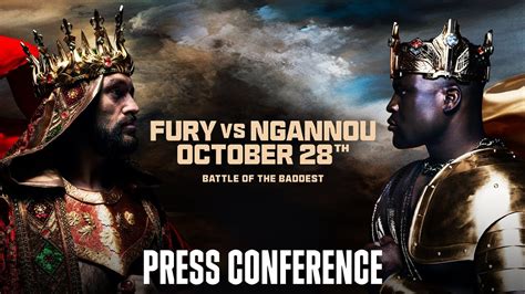 TYSON FURY VS. FRANCIS NGANNOU PRESS CONFERENCE LIVESTREAM - YouTube