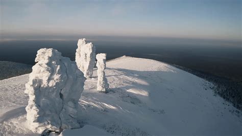 Winter Mountain View From Bird's-eye View Stock Footage SBV-348652901 - Storyblocks